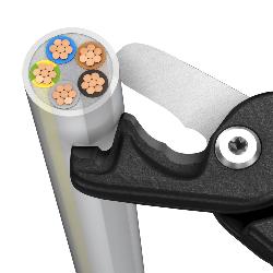 Knipex Pipe Cutter for Plastic Composite Pipes 185mm 90 25 185