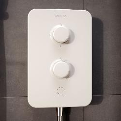 Aqualisa E2 APL Electric Shower with 3 Mode Handset 10.5kW Multifit in White E2W105