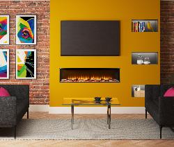 Be Modern Invision 1250 Wall Inset Electric Fire 63606