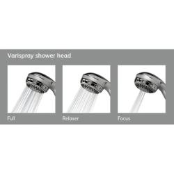 Aqualisa Fixed shower head kits Varispray Chrome 99.50.01