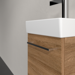 Villeroy & Boch Avento Oak Kansas 360mm Wall Hung 1 Door Washbasin and Vanity Unit SAVE31RH01