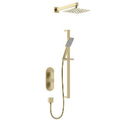 Bristan Tangram Brushed Brass Concealed Dual Control Shower Pack TANGRAM BB SHWR PK