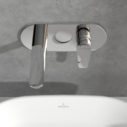 Villeroy & Boch O.novo Start Wall Mounted Single Lever Basin Mixer Chrome TVW10511211061