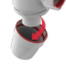 Wirquin Neo 1½’’ Telescopic Bottle Trap 	30722166