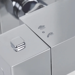 Bristan NAPOLI Thermostatic Bar Shower with Rigid Riser NAP SHXDIVSMFF C