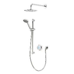 Aqualisa Quartz Classic Smart Divert Concealed Shower with Adjustable and Wall Fix Heads - GP