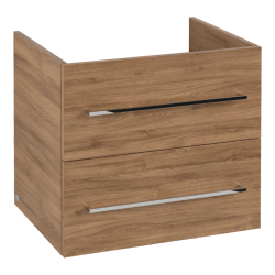 Villeroy & Boch Avento Oak Kansas 600mm Wall Hung 2-Drawer Washbasin and Vanity Unit SAVE09RH01