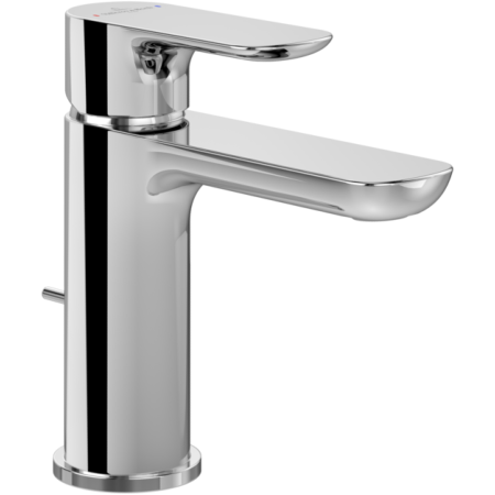 Villeroy & Boch O.novo Single Lever Basin Mixer with Pop-up Waste Chrome TVW10410111061