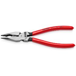 Knipex Needle-Nose Combination Pliers Plastic Coated Black Atramentized 185mm 08 21 185