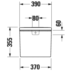 Duravit DuraStyle Basic Cistern White 0941150005