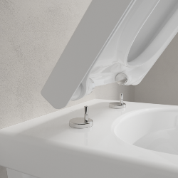 Villeroy & Boch Architectura DirectFlush Rimless Wall Hung Toilet and Soft Close Seat 4687R001
