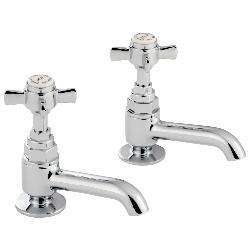 Francis Pegler Sequel Long Nose Basin Tap Pair Chrome 477036