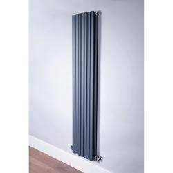 DQ Heating Cove Double Vertical 1800mm x 531mm Anthracite 5937BTU COVE180/9D-A