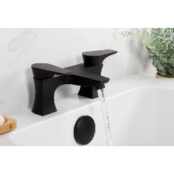 Bristan Hourglass Bath Filler Tap Black HOU BF BLK