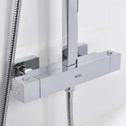 Bristan NAPOLI Thermostatic Bar Shower with Rigid Riser NAP SHXDIVSMFF C