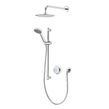 Aqualisa Quartz Classic Smart Divert Concealed Shower with Adjustable and Wall Fix Heads - HP