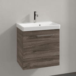 Villeroy & Boch Avento Stone Oak 550mm Wall Hung 1 Door Washbasin and Vanity Unit SAVE13RK01