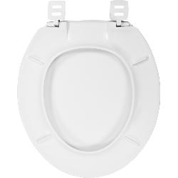 Wirquin Emerald Universal Toilet Seat & Cover, White, Bottom Fix Hinge