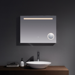 Plumb2u Cabrera 600 x 800mm Illuminated LED Mirror - Clear Glass SHM6080