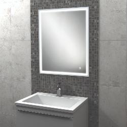 HIB Vanquish 50 Recessed LED Aluminium Mirror Cabinet 47600