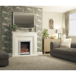 Be Modern 48 Westcroft Electric Fireplace in Soft White Finish 005274