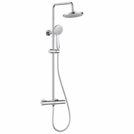 Bristan Zing2 Adjustable Thermostatic Rigid Riser Diverter Bar Mixer Shower Chrome ZI SHXDIVSMFF C