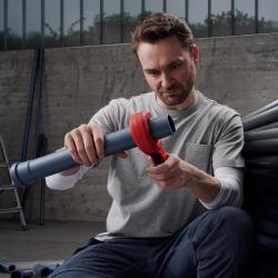 Knipex DP50 Pipe Cutter for Thin-walled Plastic Drain Pipes 32/40/50mm 90 23 01 BK