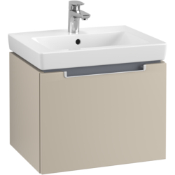 Villeroy & Boch Subway 2.0 Wall Hung Vanity Unit with 1 Drawer 537 x 420mm Soft Grey A68610VK