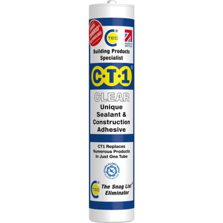 CT1 Unique Sealant & Construction Adhesive - Clear 290ml 539506