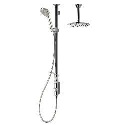 Aqualisa iSystem Smart Divert Exposed Shower with Adjustable and Ceiling Fix Heads - HP/Combi