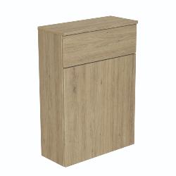 Newland 600mm WC Unit Including Worktop (No Cistern) Natural Oak