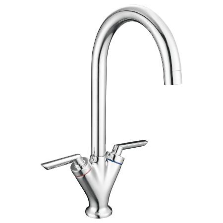 Reginox PIQUA Dual Lever Kitchen Mixer Tap Chrome PIQUACH