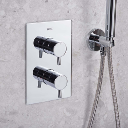 Bristan Prism Shower Pack with Fixed Head and Wall Outlet Handset PRISM SHWR PK4