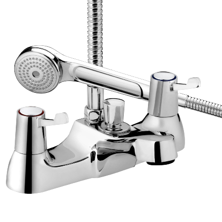 Bristan Lever Bath Shower Mixer with Ceramic Disc Valves Chrome Plated VAL2 BSM C CD