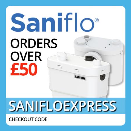 Saniflo free express delivery offer banner